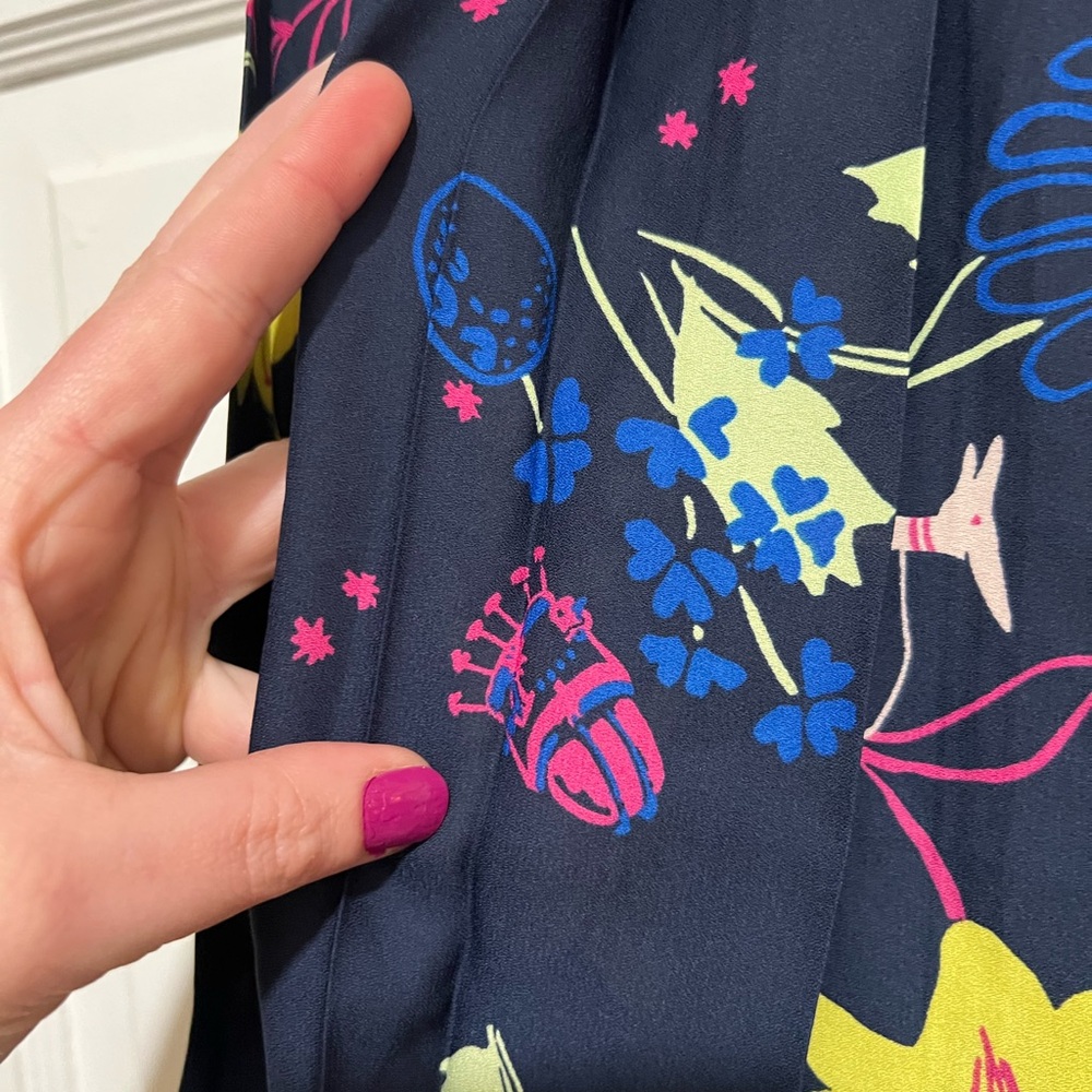 NEW ModCloth Women’s Floral‎ Skirt Dinosaur Size 8 - Picture 4 of 5
